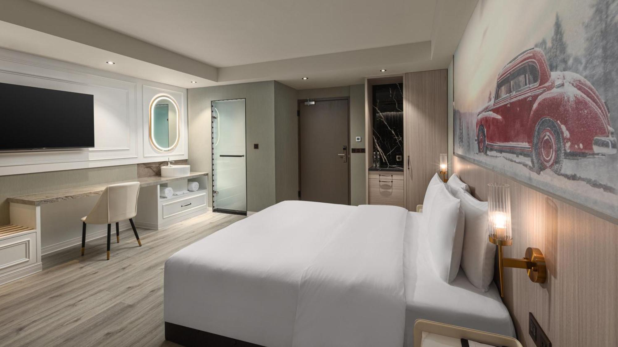 Tryp By Wyndham New Taipei Linkou 新北林口爵怡溫德姆酒店機場捷運mrta9林口站 Buitenkant foto